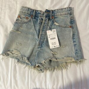 Zara Women’s Jean Shorts size 32 in zara (size 0) BRAND NEW WITH TAGS